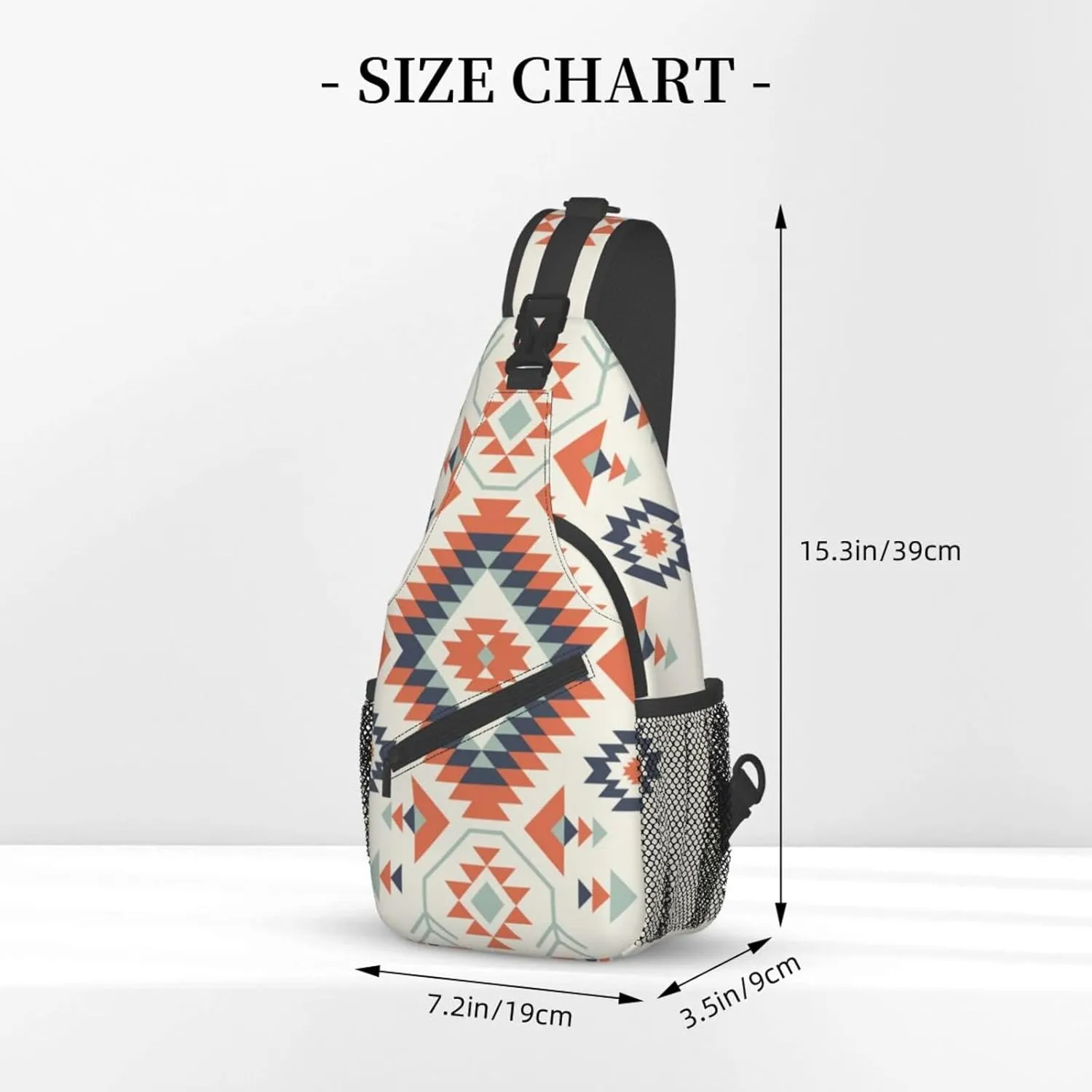Patterned Sling Bag Crossbody Backpack,Adjustable Chest Bag Casual Shoulder Backpack Travel Hiking Daypack Unisex