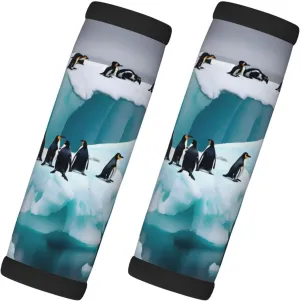 Penguins On The Iceberg Luggage Handle Bag, Luggage Pull Gloves,for Button Handle Luggage case and Travel Suitcase Luggage case