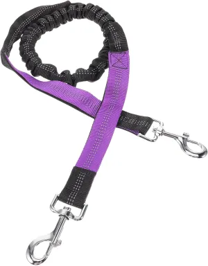 Pet Leash Retractable Training for Dogs Puppy Dog Leash Waist Belt Ended Slip Jogging Running Multiple Harness Small Pet Handle Walking Puppy Towing Rope Purple Metal
