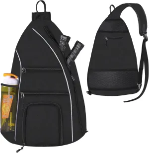 Pickleball Bag - Pickleball Bags for Women Men - Pickleball Backpack - Travel Pickleball Paddle Case, Pickle Ball Bag for Pickleball Paddle Tennis Racket, Protable Pickleball Sling Bag