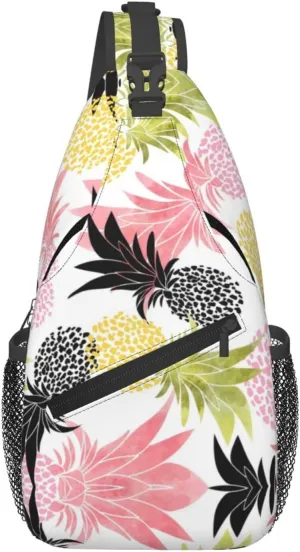 Pineapple Sling Backpack - Crossbody Shoulder Bag & Chest Bag for Men & Women
