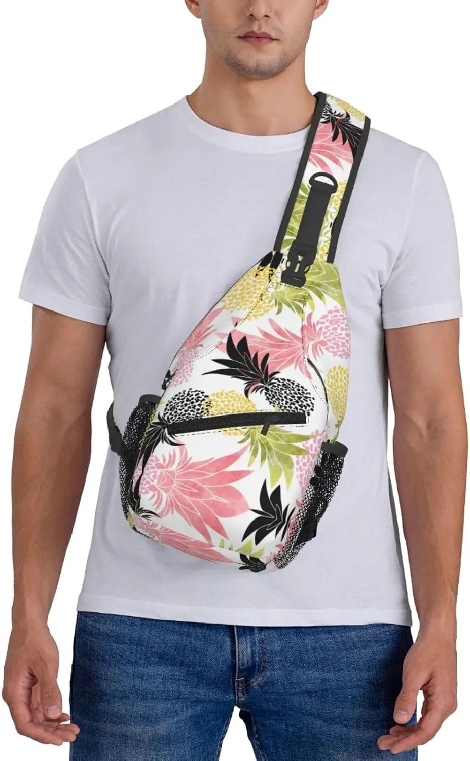 Pineapple Sling Backpack - Crossbody Shoulder Bag & Chest Bag for Men & Women