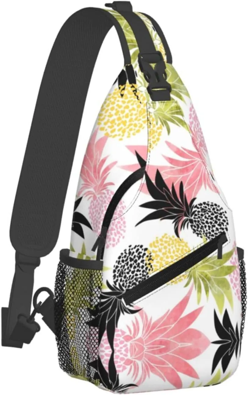 Pineapple Sling Backpack - Crossbody Shoulder Bag & Chest Bag for Men & Women