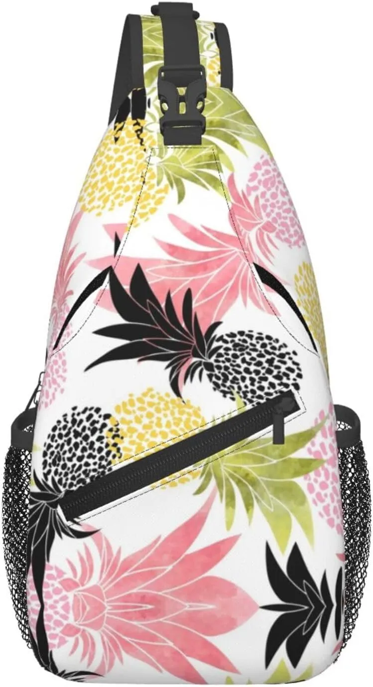 Pineapple Sling Backpack - Crossbody Shoulder Bag & Chest Bag for Men & Women