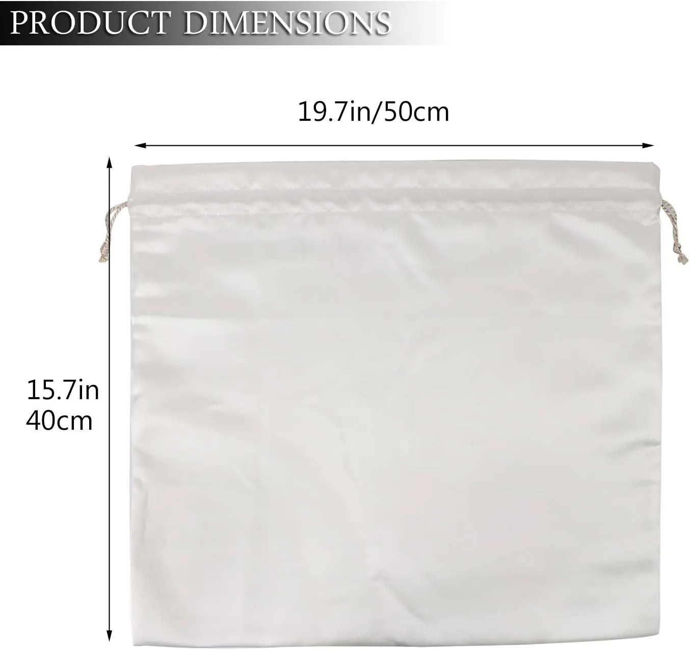 PlasMaller Dust Cover Storage Bags Thick Silk Cloth Pouch with Drawstring Set of 1