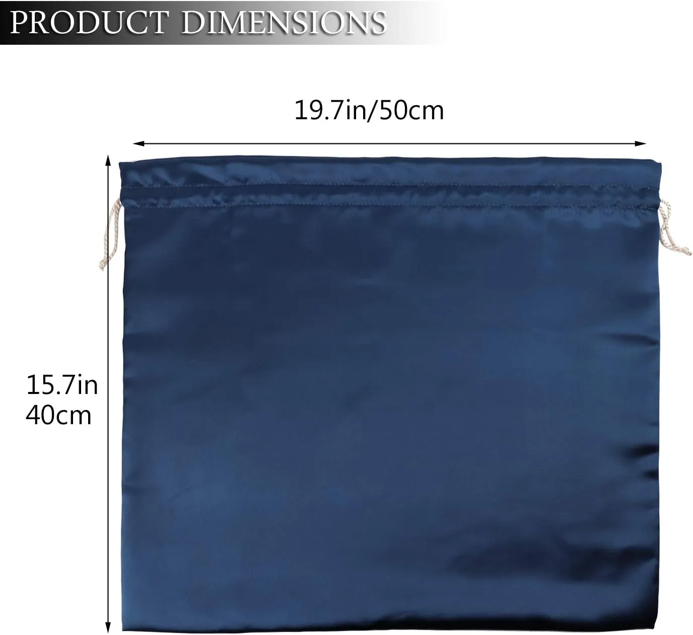 PlasMaller Dust Cover Storage Bags Thick Silk Cloth Pouch with Drawstring Set of 1