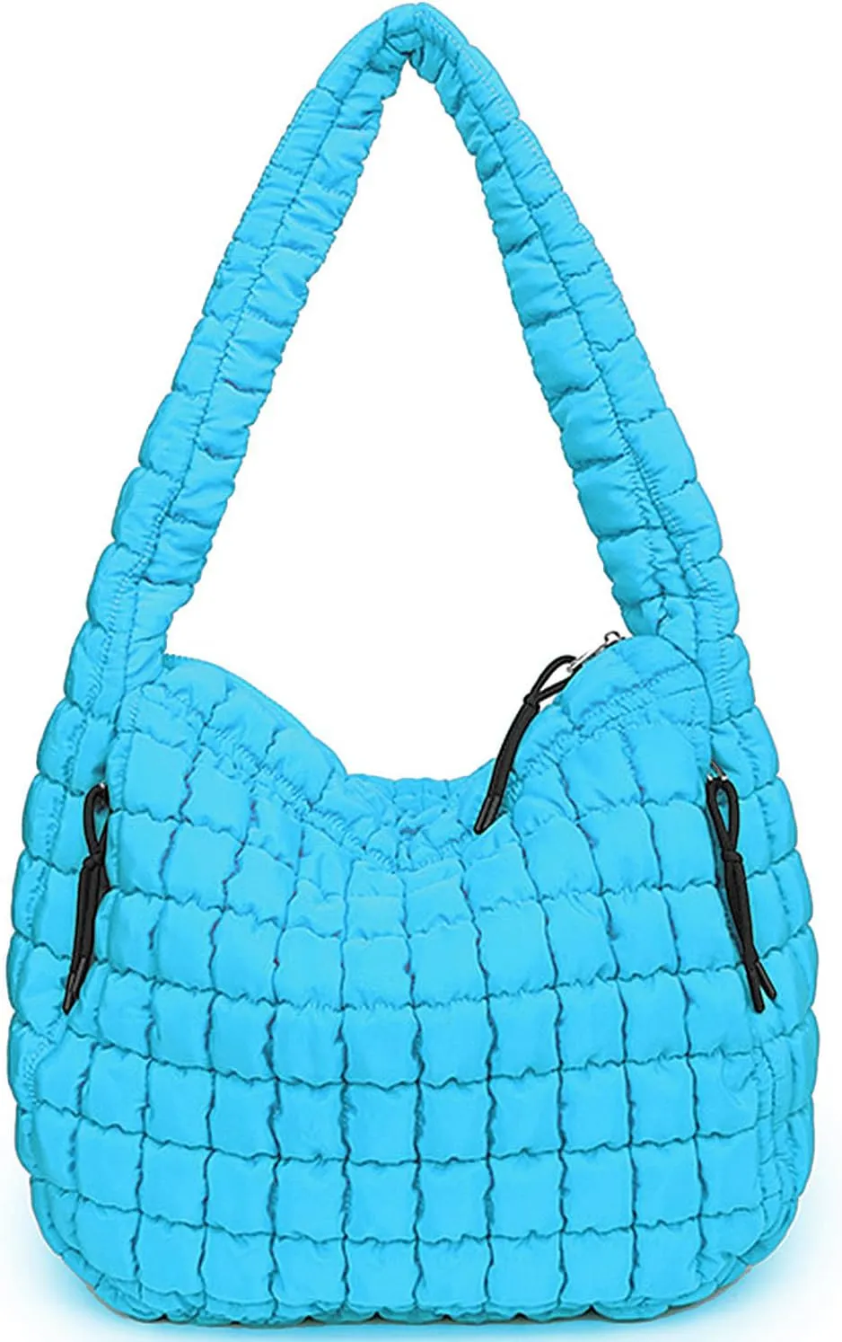Puffer Tote, Quilted Puffer Hobo Bag, Lightweight Puffy Quilted Shoulder Bag for Work, Gym, Travel