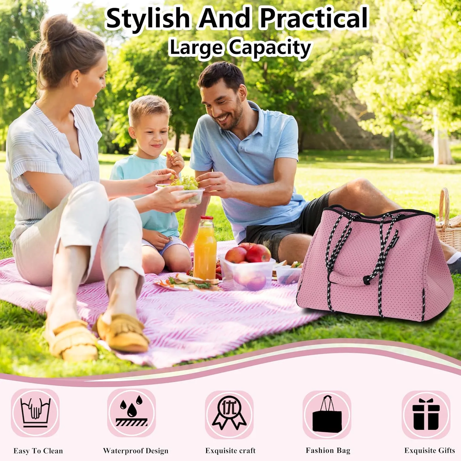 QOGiR Multipurpose Gym Beach Bag, Light Weight, Large, Sports … …