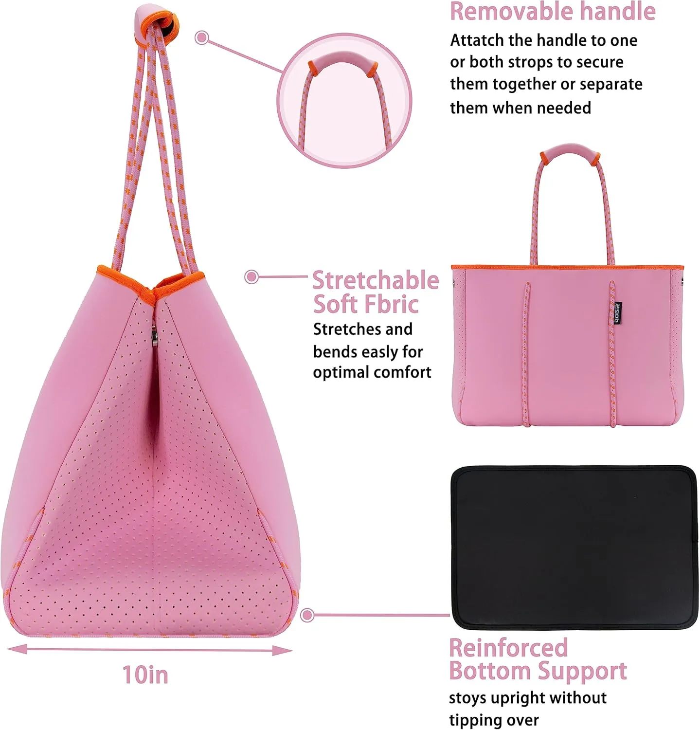 QOGiR Multipurpose Gym Beach Bag, Light Weight, Large, Sports … …
