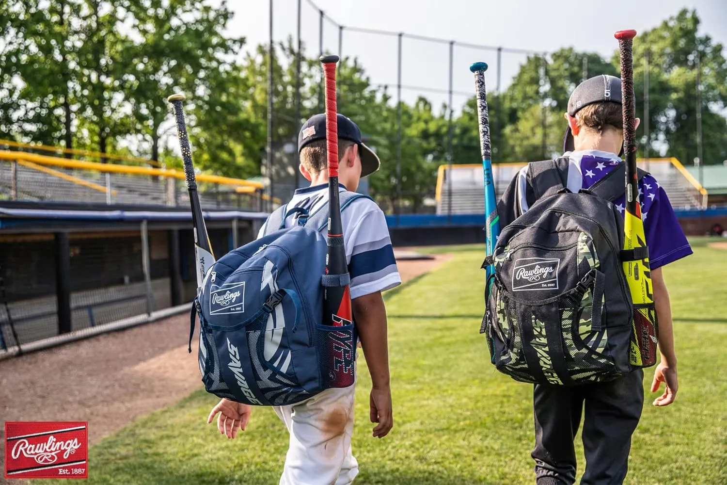 Rawlings | SAVAGE Backpack Equipment Bag | T-Ball/Youth Baseball & Softball | Multiple Styles
