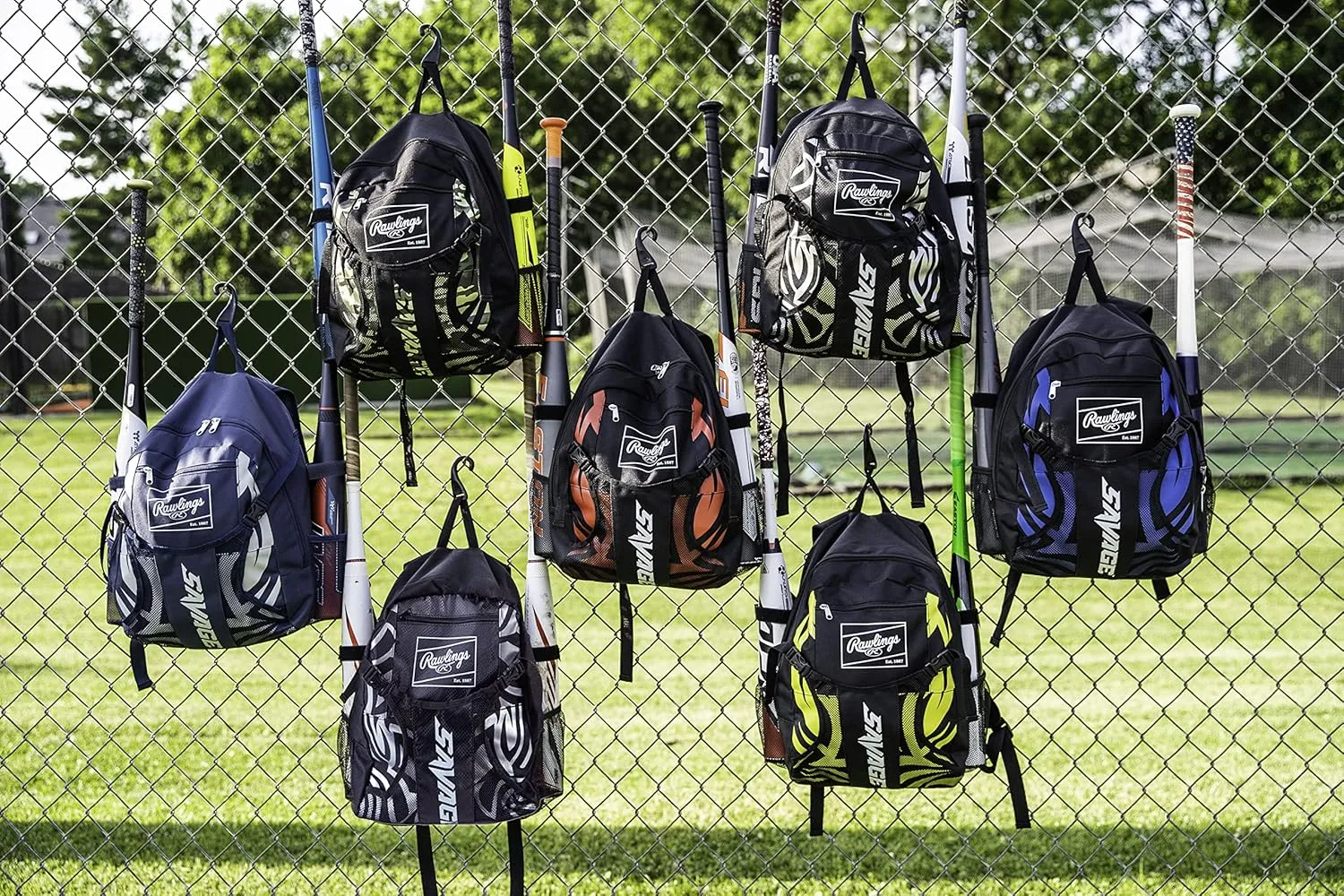 Rawlings | SAVAGE Backpack Equipment Bag | T-Ball/Youth Baseball & Softball | Multiple Styles