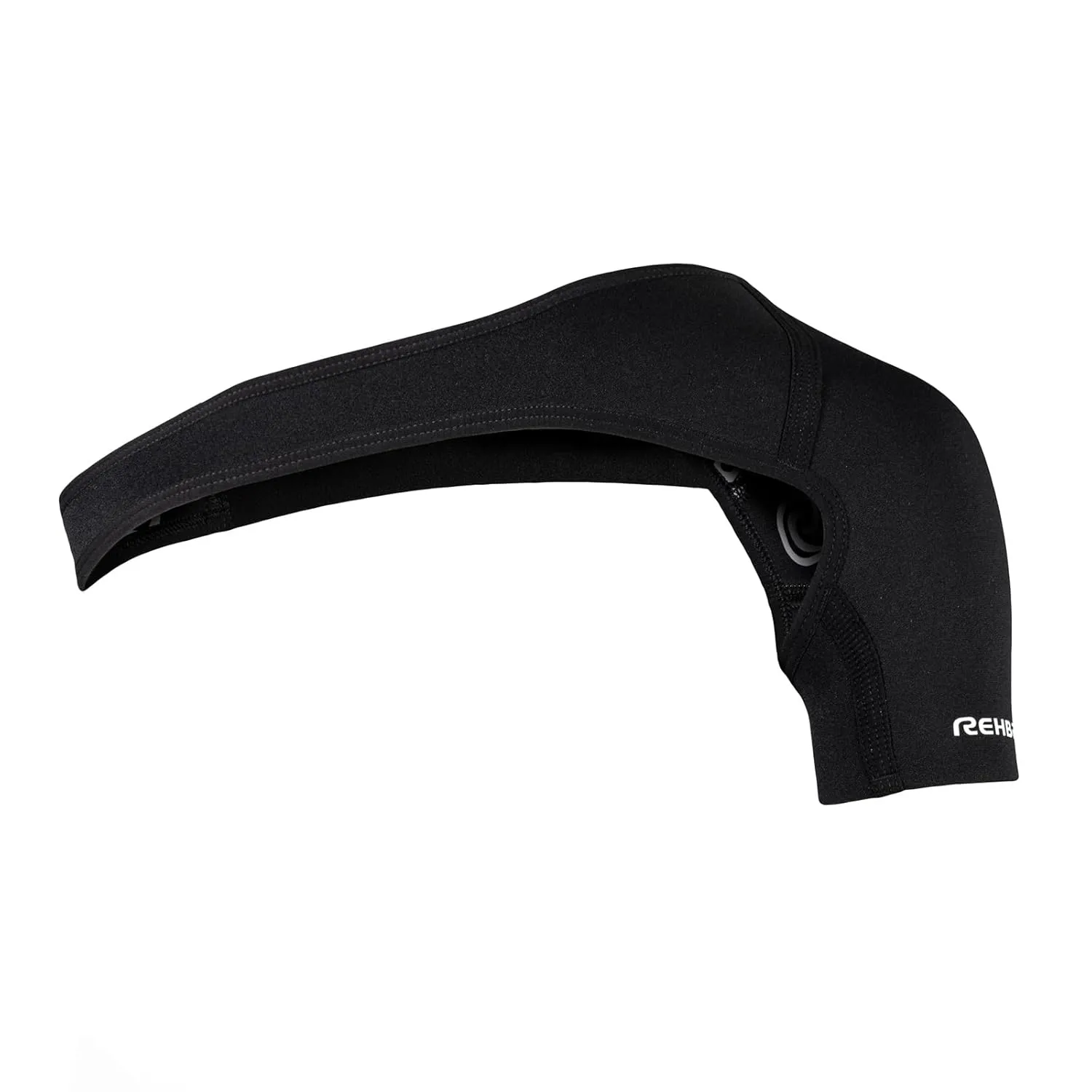 Rehband Shoulder Brace for Men & Women, Adjustable Neoprene Shoulder Support for Sports & Everyday Use, Shoulder Bandage for Left & Right, Colour:Black, Size:Large, Side:Left
