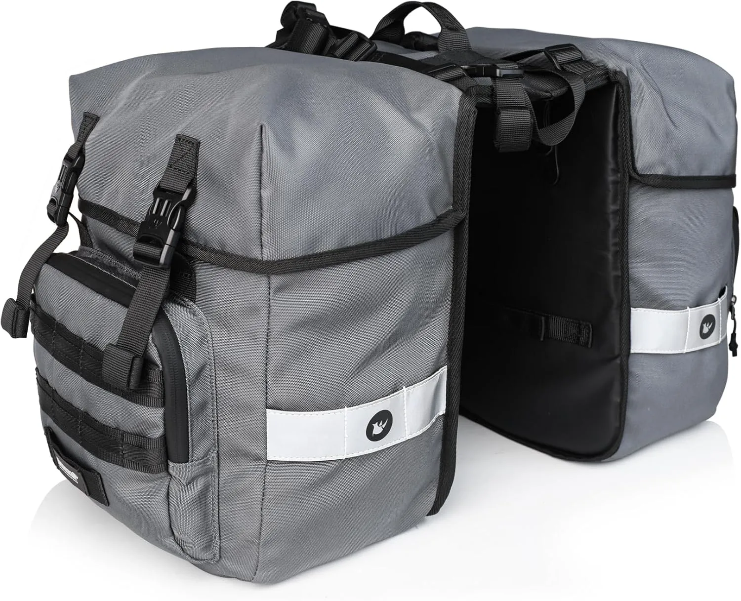 Rhinowalk Bike Pannier Bag 40L Rear Rack Bag Double Pannier Bag Bicycle Trunk Bag Side Bags Storage Bags with Rain Cover