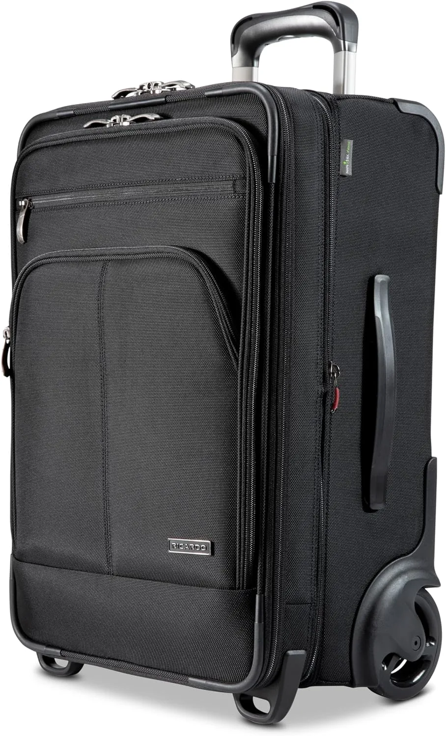 Ricardo Beverly Hills Flight Essentials Softside Expandable Carry-On Travel Luggage with Wheels, Durable Ballistic Nylon Fabric, Water and Stain Resistant, Men and Women, 22-Inch