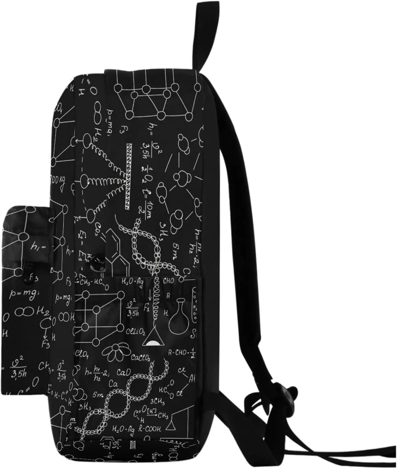 Science Chemical Physical Formulas Large Portable Laptop Backpack, Fit 16.5 Inch Notebook Durable Travel Bag for Boys Girls School Bookbag Work