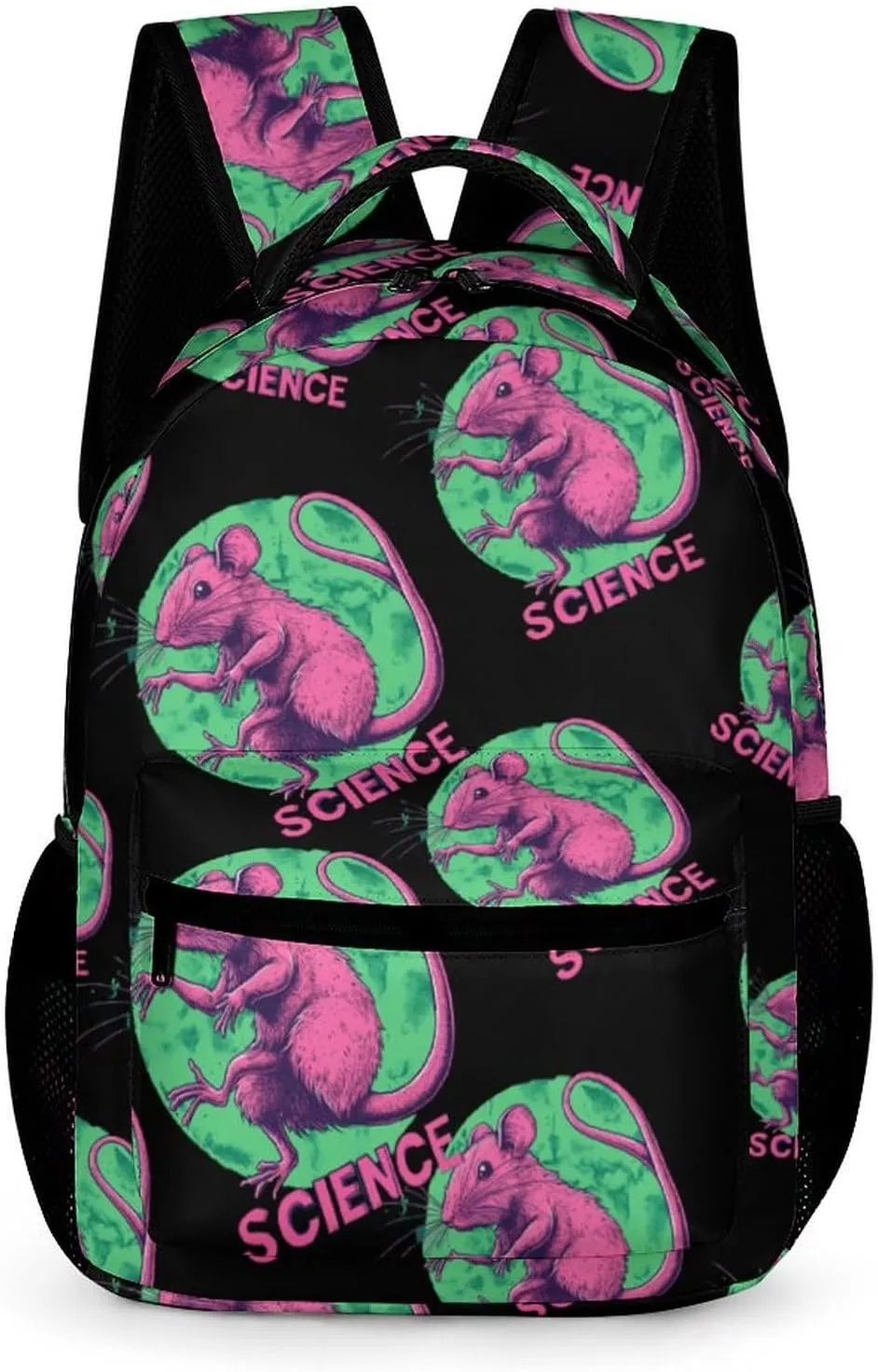 Scientific Mutant Mice Casual Backpack Travel Laptop Cute Basic Shoulder Bag for Work Women & Men
