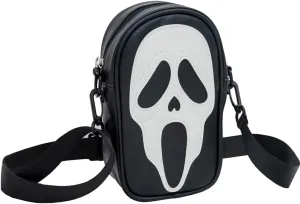 Scream Ghostface PU Crossbody Purses Gothic Sling Shoulder Bags with Adjustable Straps Unisex
