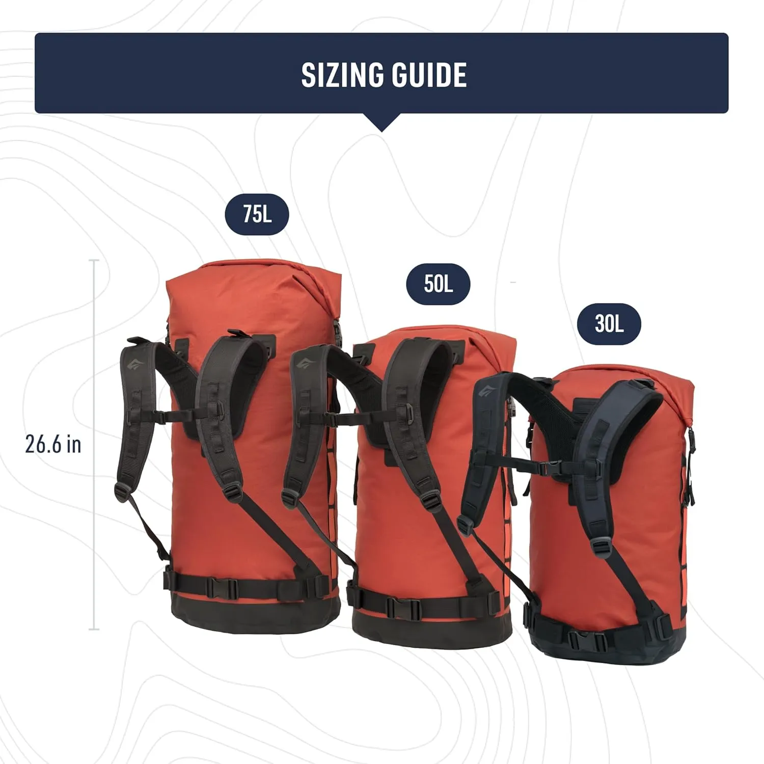 Sea to Summit Big River Dry Backpack with Adjustable Harness, 50 Liter, Jet Black