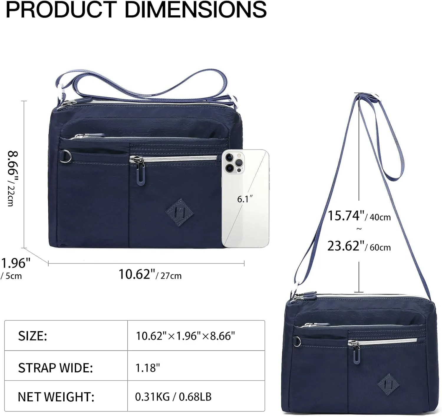 SENDFEN Shoulder Handbag for Women Ladies Crossbody Purse Roomy Multiple Pockets Bag Fashion Women Bags