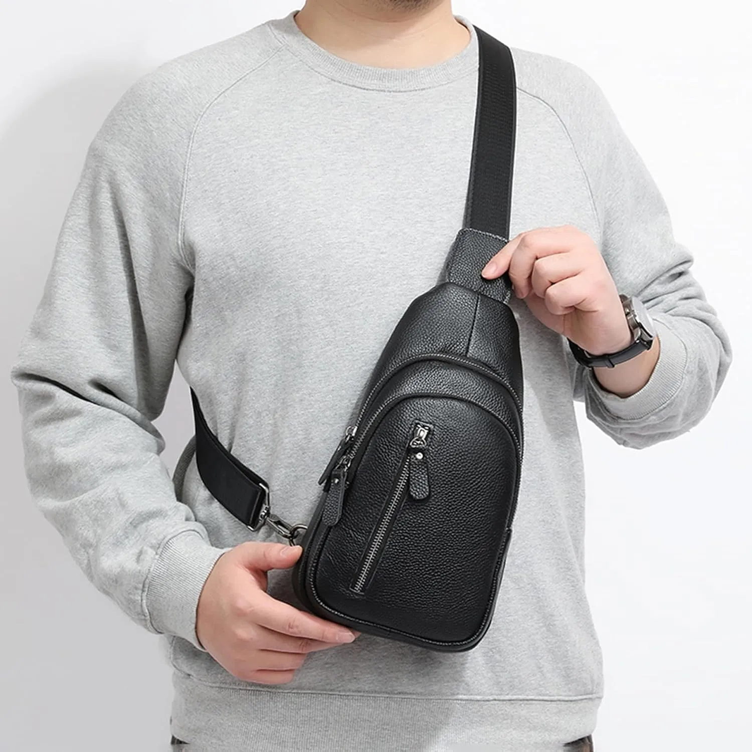 Seoky Rop Small Sling Bag Crossbody for Men Women One Strap Shoulder Cross Body Bag Sling Backpack for Travel