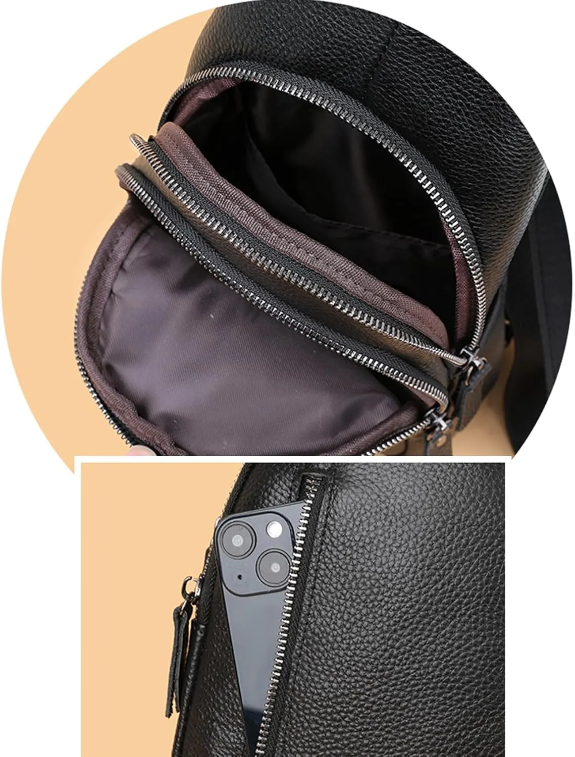 Seoky Rop Small Sling Bag Crossbody for Men Women One Strap Shoulder Cross Body Bag Sling Backpack for Travel