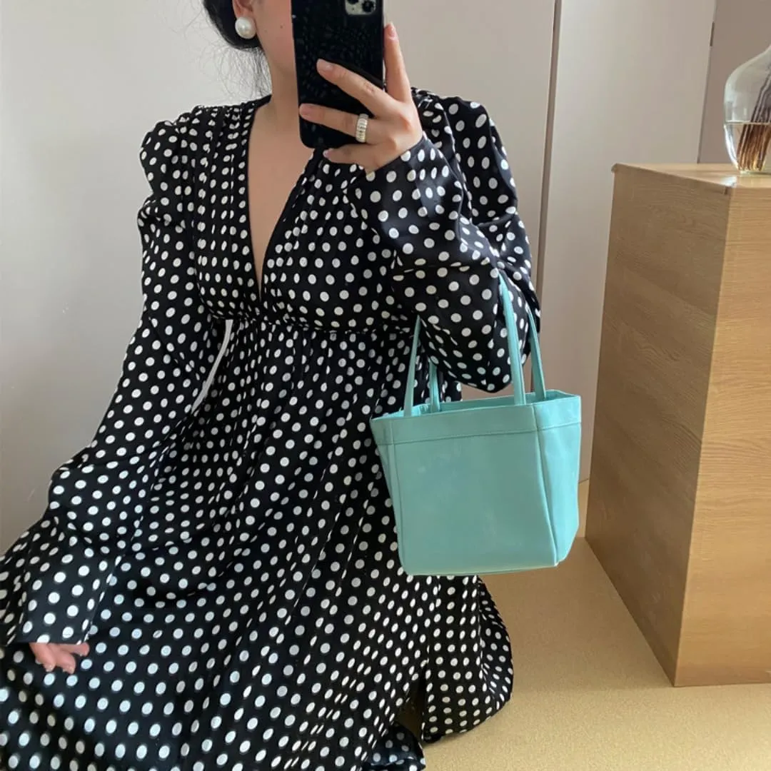 Silk Soft Bucket Bag Neo Chinese Style Handbag Crossbody Satchel Lady Daily Small Shoulder Bag for Women