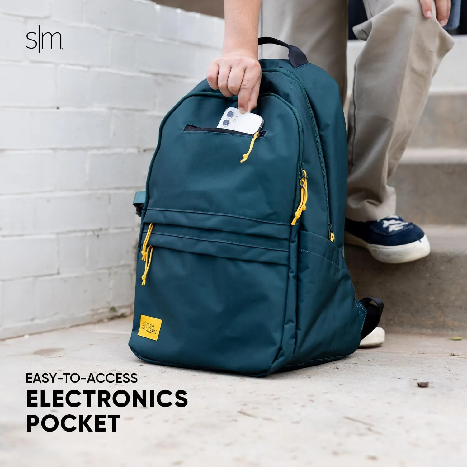 Simple Modern Ellis Backpack for School | Elementary Middle and High School Bookbag for Kids and Teens | Girls and Boys | Navy