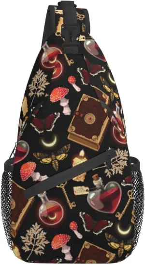 Sling Bag Baseball Vintage Sport Hiking Daypack Crossbody Shoulder Backpack Travel Chest Pack for Men Women