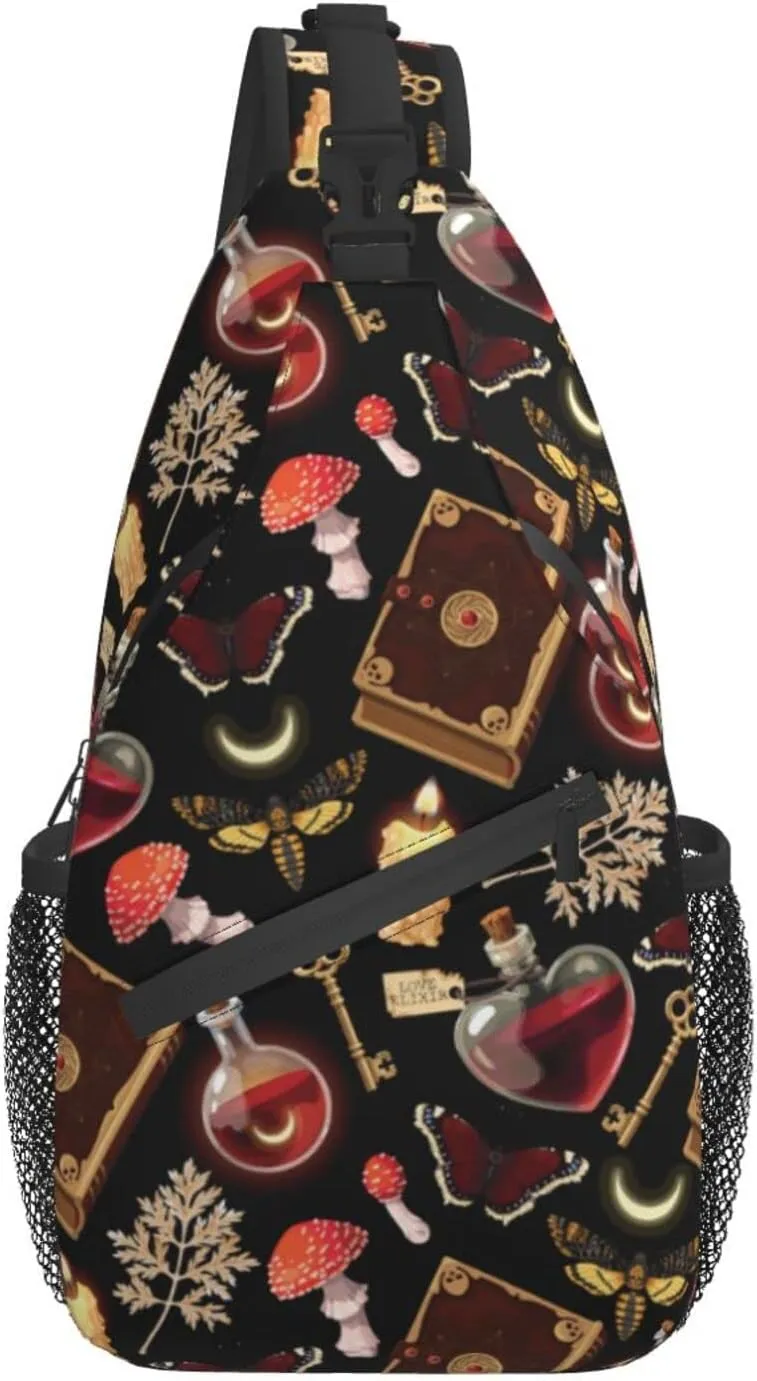 Sling Bag Baseball Vintage Sport Hiking Daypack Crossbody Shoulder Backpack Travel Chest Pack for Men Women