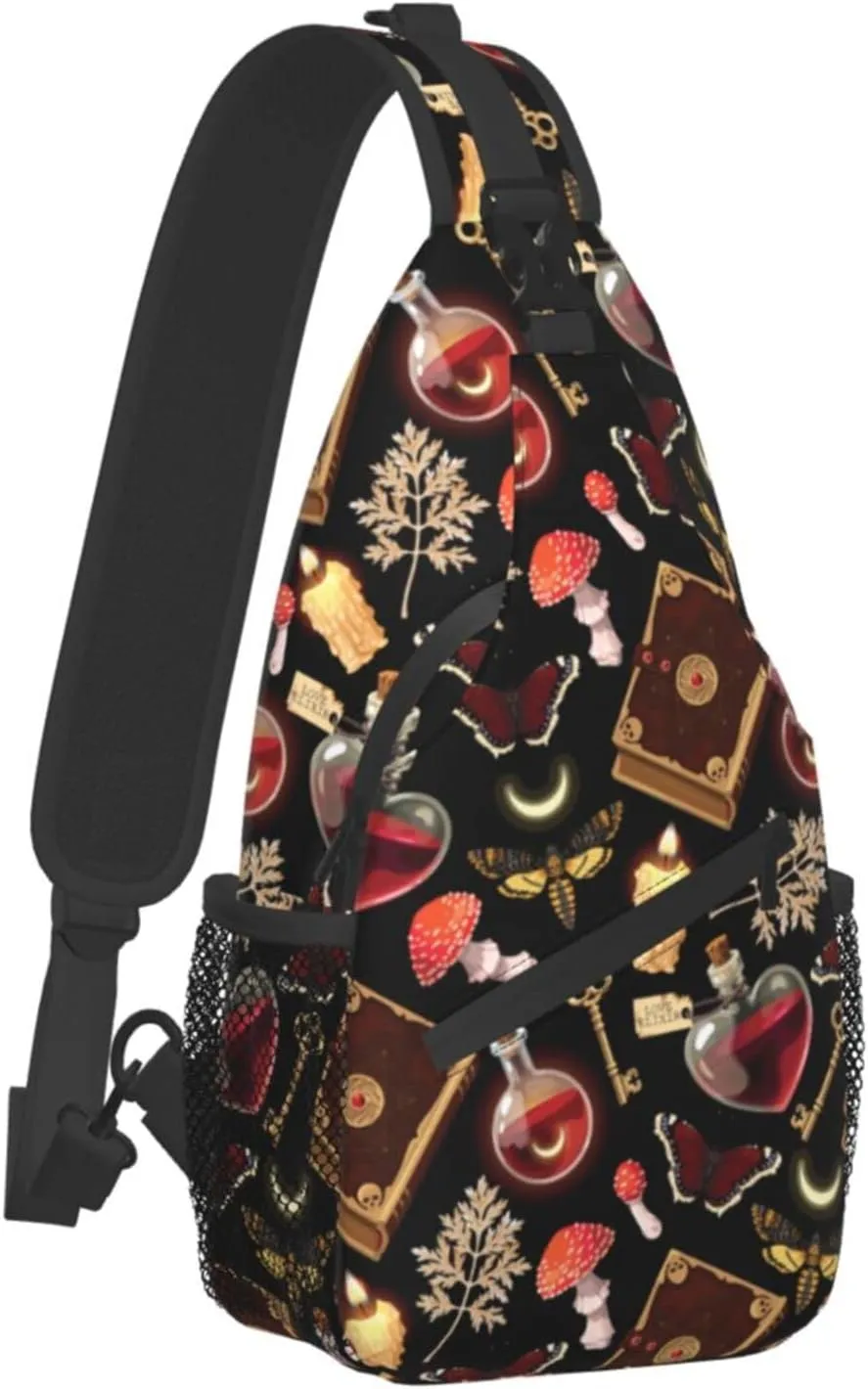 Sling Bag Baseball Vintage Sport Hiking Daypack Crossbody Shoulder Backpack Travel Chest Pack for Men Women