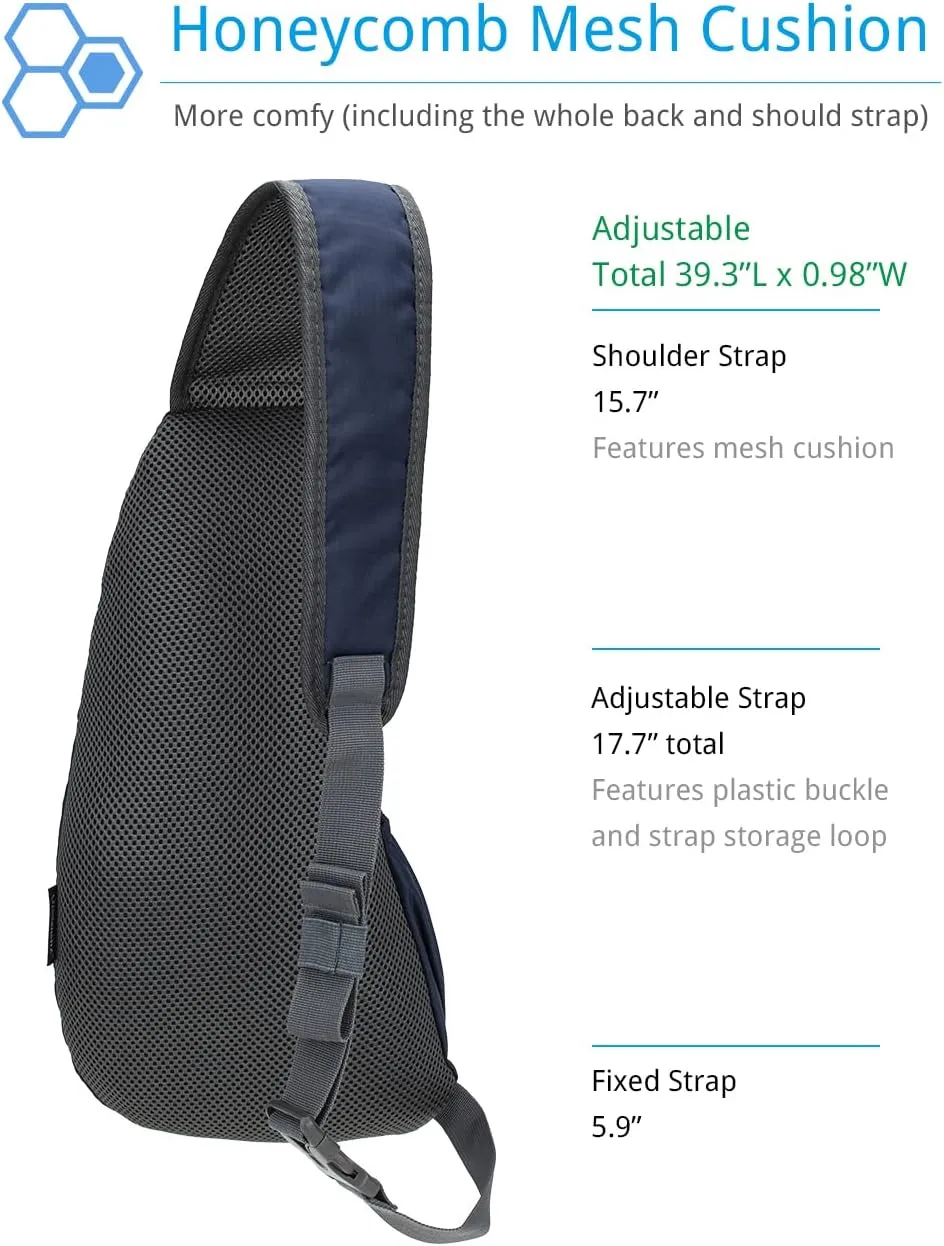 Sling Bag Crossbody Backpack for Men Womens, Chest Bag Backpack, Shoulder bag Gym Cycling Traveling Outdoor Sports