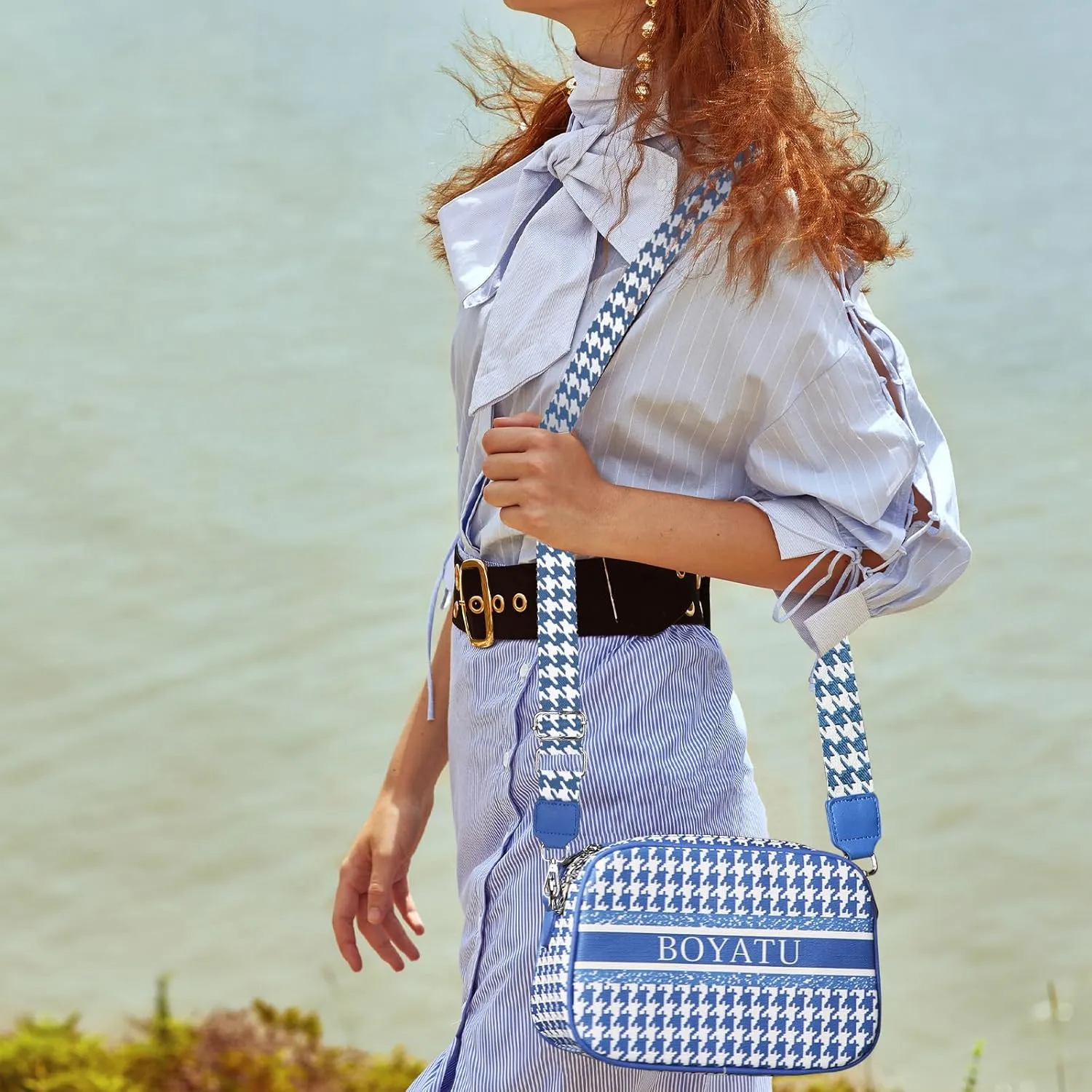 Small Crossbody Bag for Women Purse: Vegan Leather Cross Body Bags - Trendy Shoulder Camera Handbag