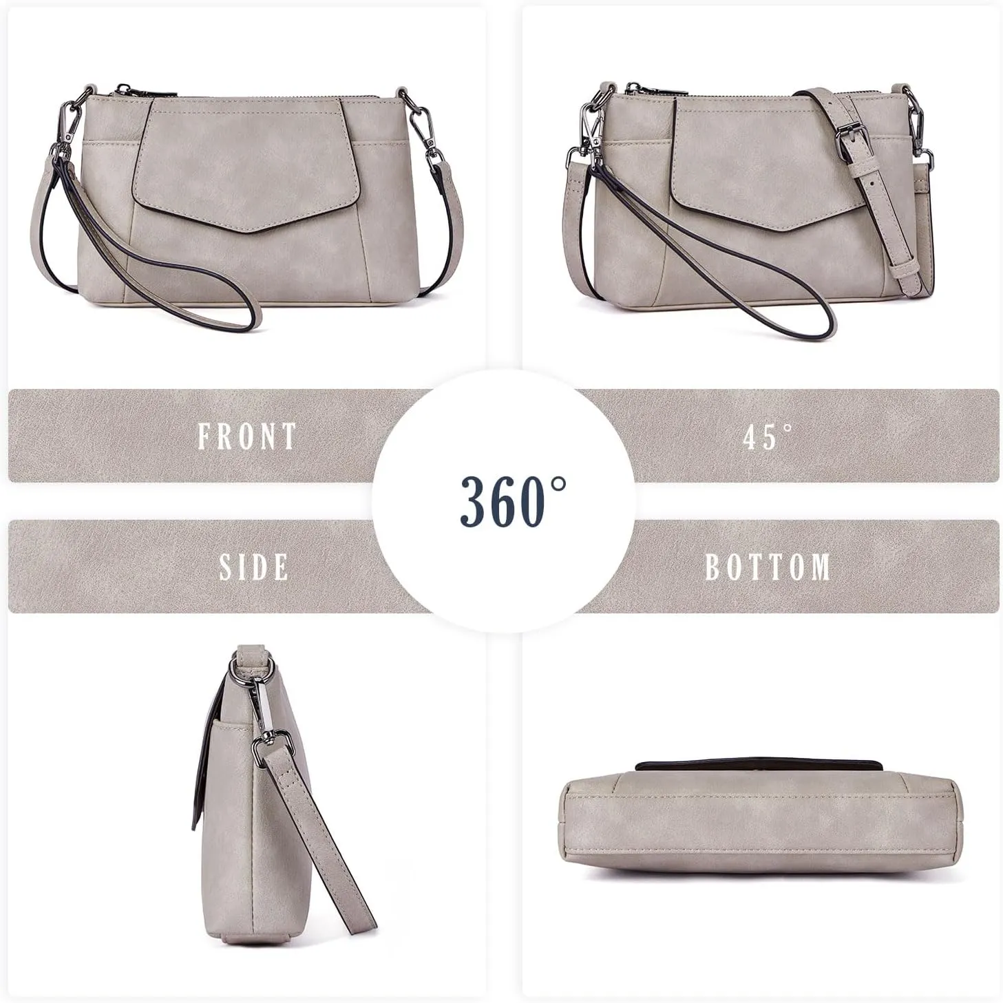 Small Crossbody Bags for Women, Cell Phone Bag Mini Over Wristlets Handbag Wallet Purse with Card Slots