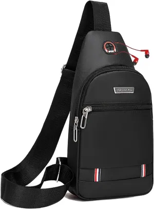 Small Crossbody Sling Backpack Sling Chest Bag，Adjustable Cross Body Bag Chest Shoulder Bag Daypack Fanny Pack for Travel Hiking
