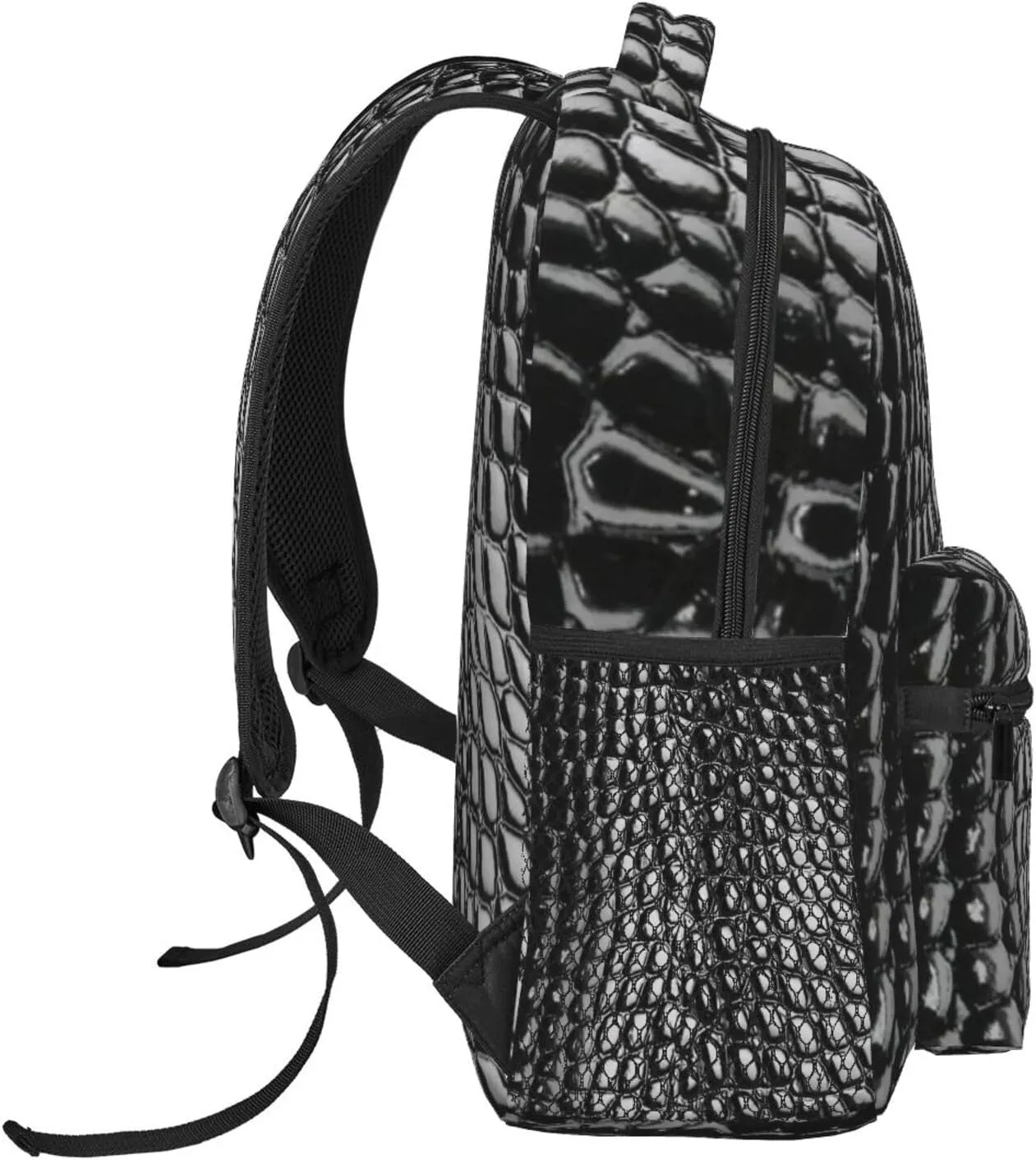 Snake Skin Backpack Funny Laptop Backpack Snake Tablet Travel Picnic Travel Bag Animal Skin Laptop Bag