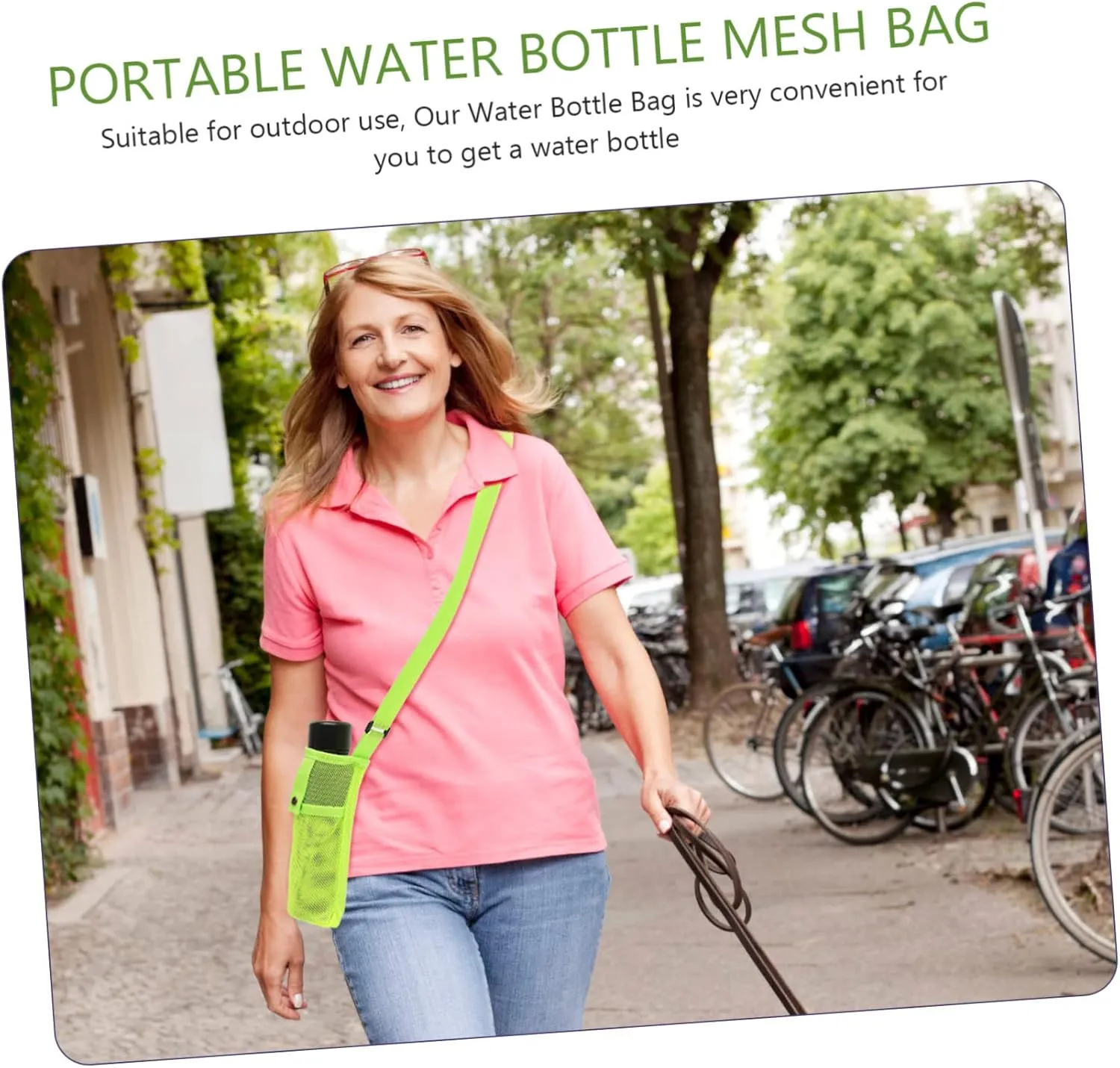 Sosoport Water Cup Storage Bag Water Bottle Carrier Water Bottle Bag Mesh Bag Crossbody Bags Tote Bags Water Jugs