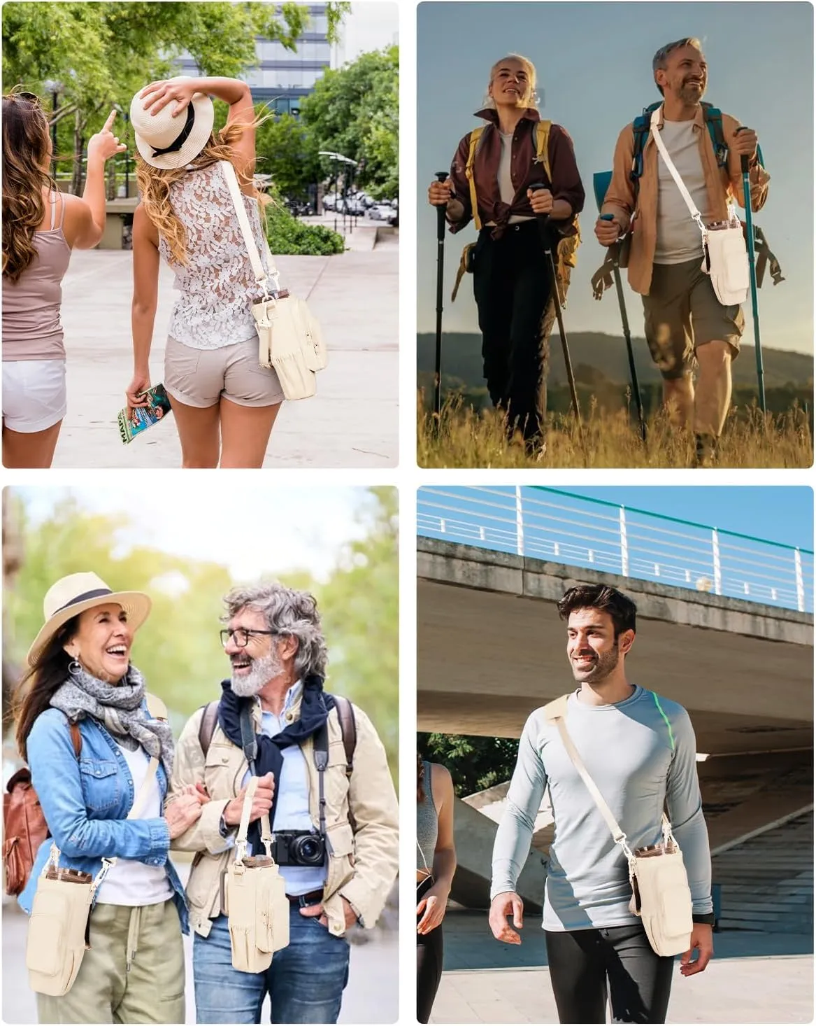 sportsnew Water Bottle Carrier Bag with Phone Pocket for Stanley Brumate era 30oz 40oz Accessories Insulated Water Bottle Holder Pouch with Strap Stanley Cup Sling Bag with Straw Cover for Crossbody
