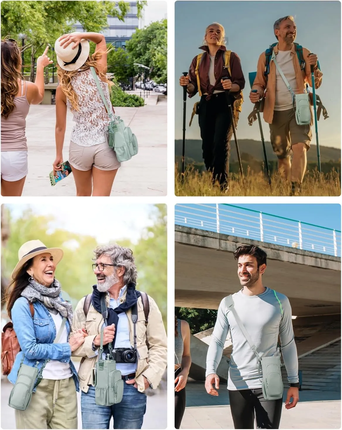 sportsnew Water Bottle Carrier Bag with Phone Pocket for Stanley Brumate era 30oz 40oz Accessories Insulated Water Bottle Holder Pouch with Strap Stanley Cup Sling Bag with Straw Cover for Crossbody