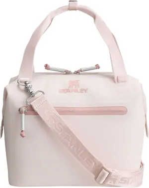 Stanley All Day Julienne Mini Soft Cooler Bag and Lunch Box 7.4 qt | 20 Can Cooler with Handles and Strap | 12 Hour Cooling | Insulated Travel Bag with Zipper | BPA-Free | Rose Quartz