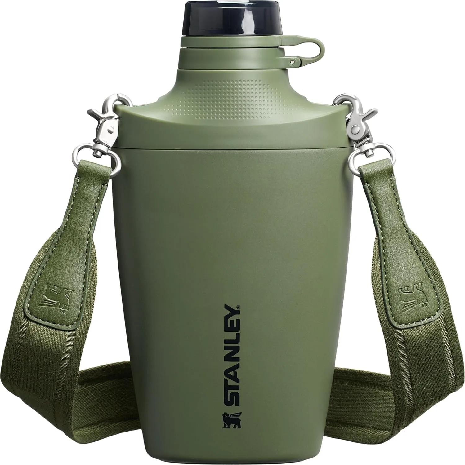 Stanley Cross Bottle 23 oz | Travel Water Bottle with Jacquard Strap | Leakproof Tritan Lid with Removable Straw | Insulated Stainless Steel | BPA-Free | Dried Pine