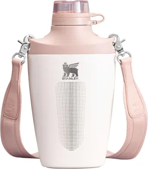 Stanley Cross Bottle 23 oz | Travel Water Bottle with Jacquard Strap | Leakproof Tritan Lid with Removable Straw | Insulated Stainless Steel | BPA-Free | Rose Quartz
