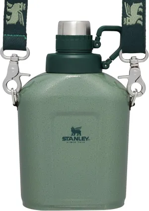 Stanley Legendary Classic Canteen 1.1 qt | Leakproof Drink Container with Strap | Stainless Steel Water Bottle with Lid | Camping, Hiking, Travel | BPA-Free
