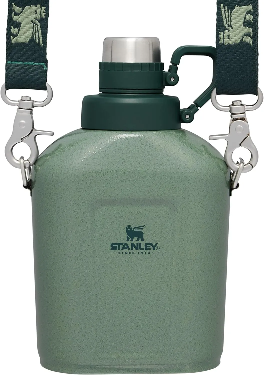 Stanley Legendary Classic Canteen 1.1 qt | Leakproof Drink Container with Strap | Stainless Steel Water Bottle with Lid | Camping, Hiking, Travel | BPA-Free