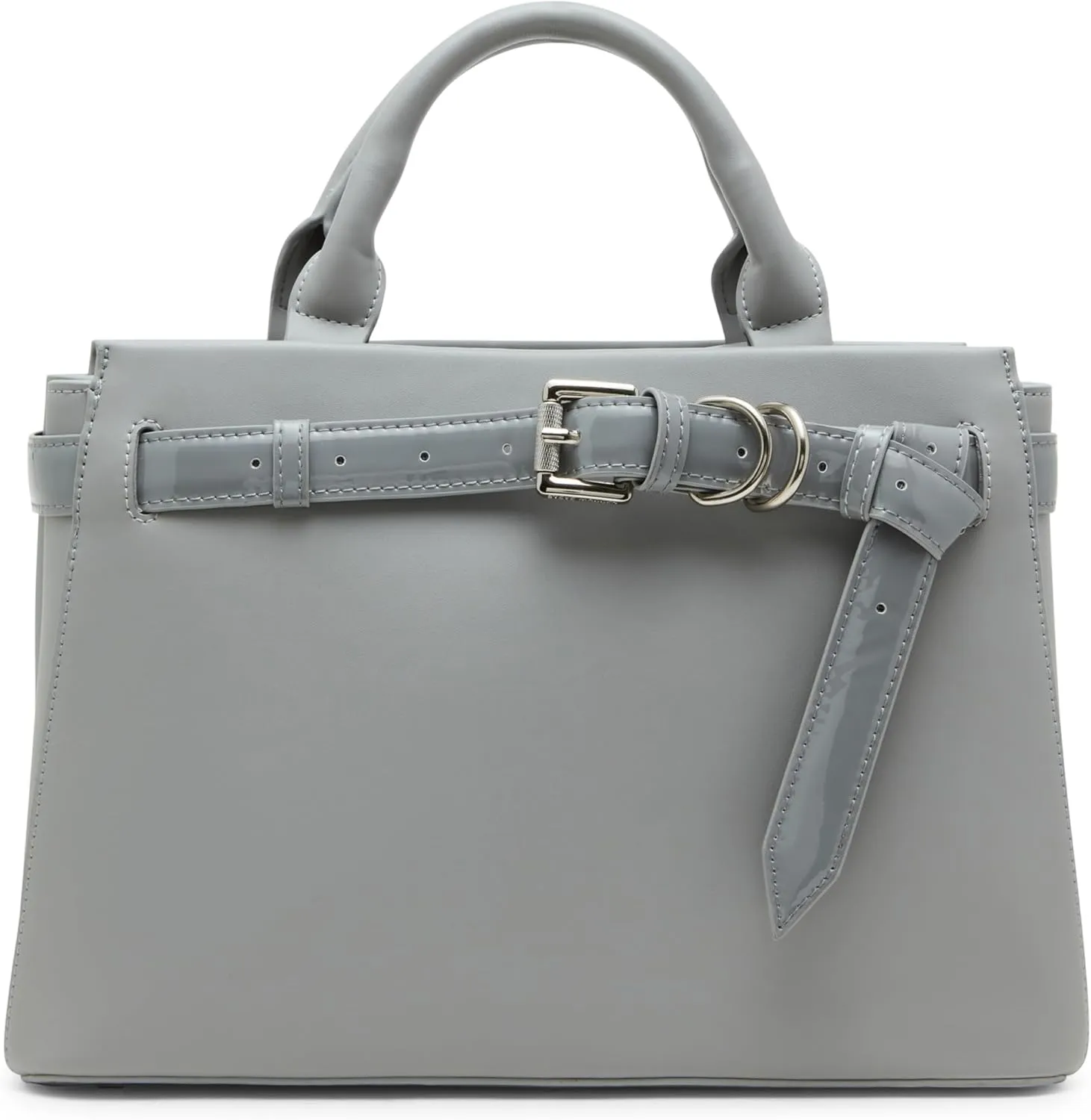Steve Madden Roxanne Smooth Satchel with Patent Belt