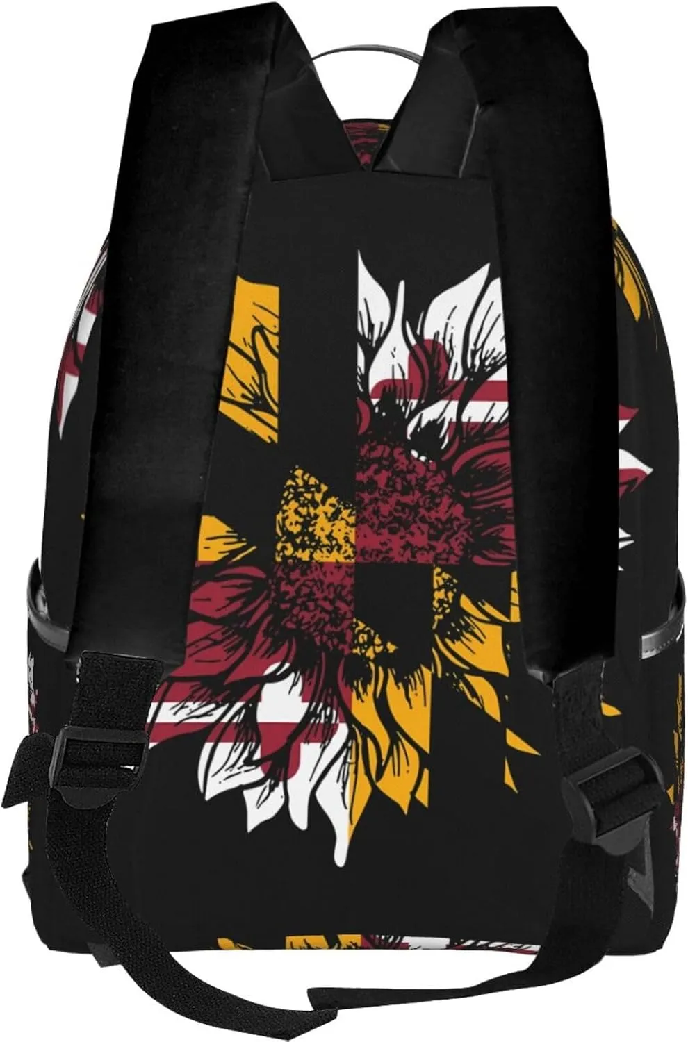 Sunflower Maryland Flag Casual Backpacks Laptop Backpack Carry-on Daypack Sports Travel Rucksack Lightweight Working Bag for Outdoor Hiking Cycling Walking