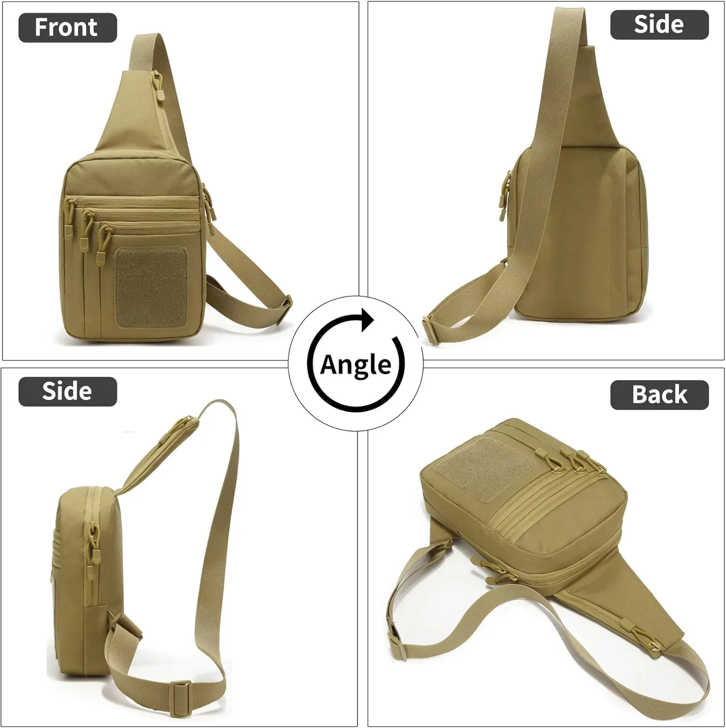 Tactical Sling Bag - EDC Cross Body Sling Backpack for Pistol & Handgun