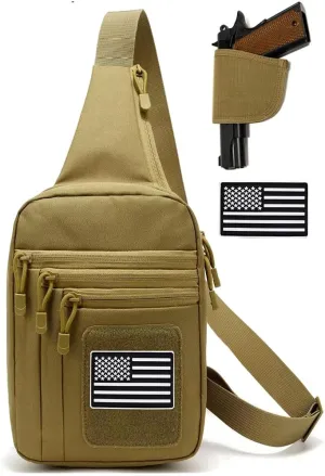 Tactical Sling Bag - EDC Cross Body Sling Backpack for Pistol & Handgun