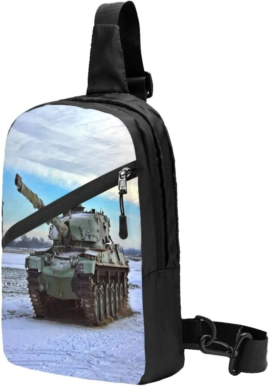 Tank Sling Bag for Men Women, Small Crossbody Sling Backpack Shoulder Chest Bag, Anti Theft Travel Hiking Sports