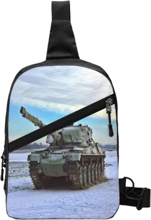 Tank Sling Bag for Men Women, Small Crossbody Sling Backpack Shoulder Chest Bag, Anti Theft Travel Hiking Sports