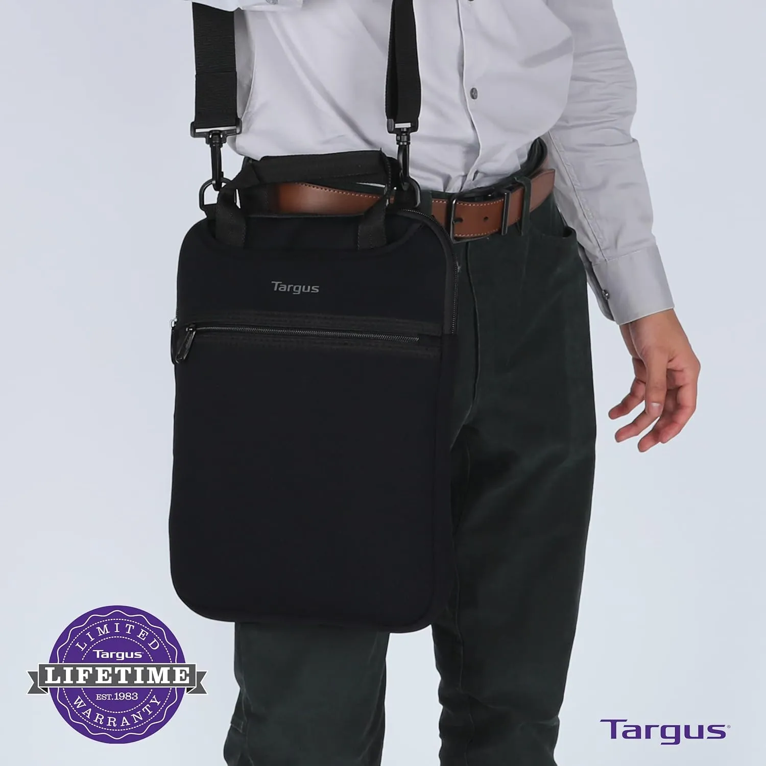 Targus 12” Vertical Slipcase with Hideaway Handles - TSS912